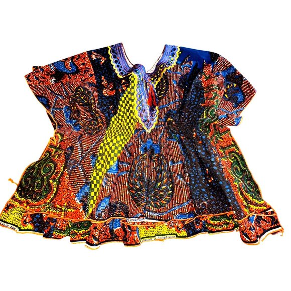CCC Colorful Hitarget Vibrant Cotton Dashiki Unique Embroidery African Wax Print - Picture 3 of 9